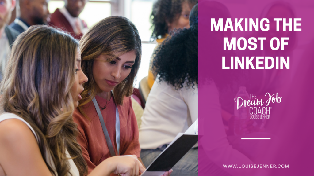 Two women talking about making the most of linkedin at a conference.