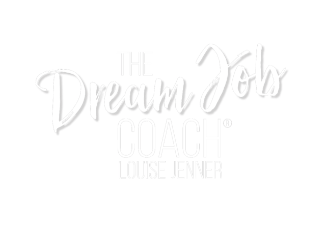 The Dream Job Coach white logo